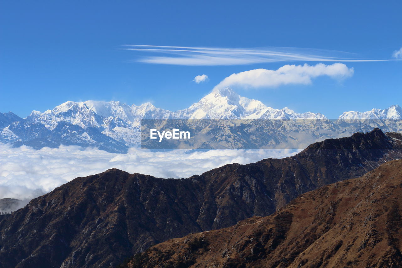 SCENIC VIEW OF SNOWCAPPED MOUNTAIN AGAINST SKY