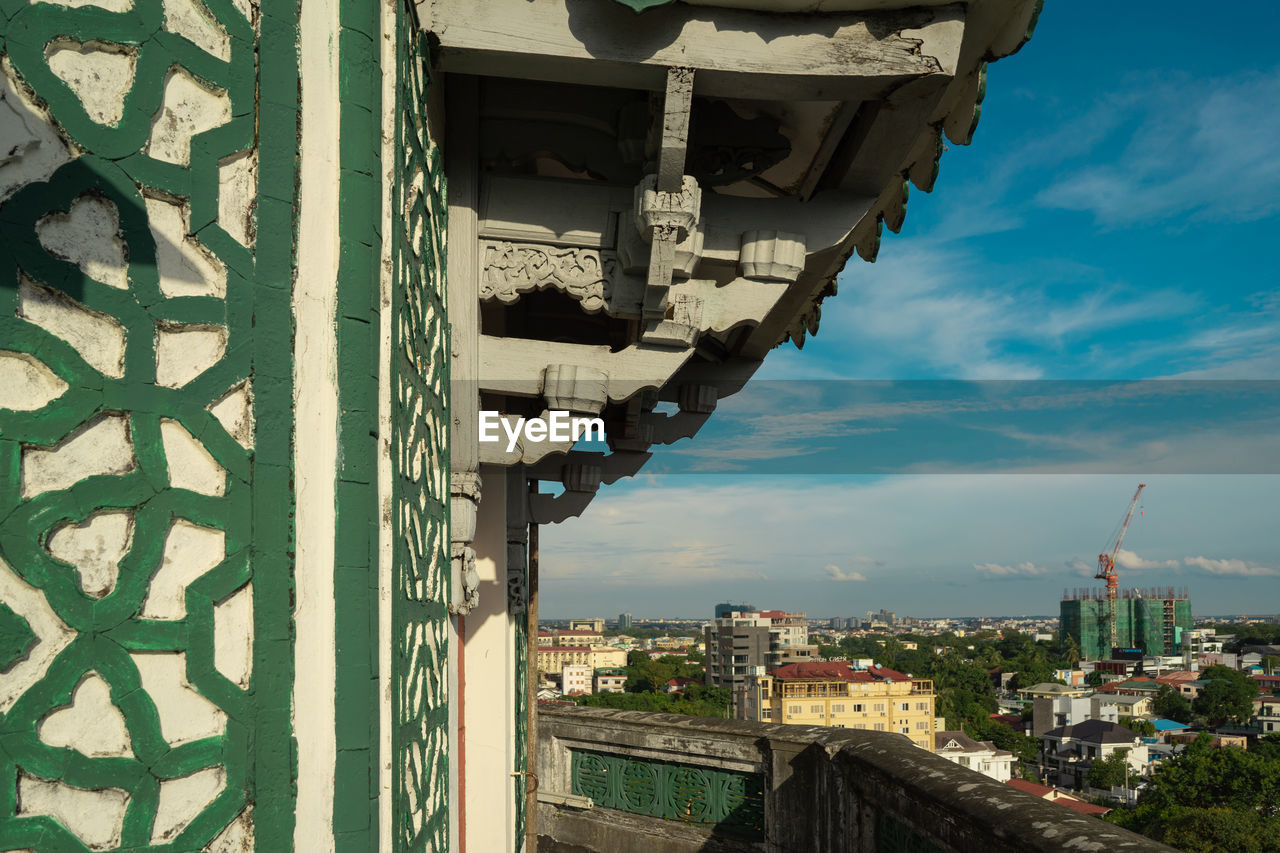 Panoramic view of buildings in city