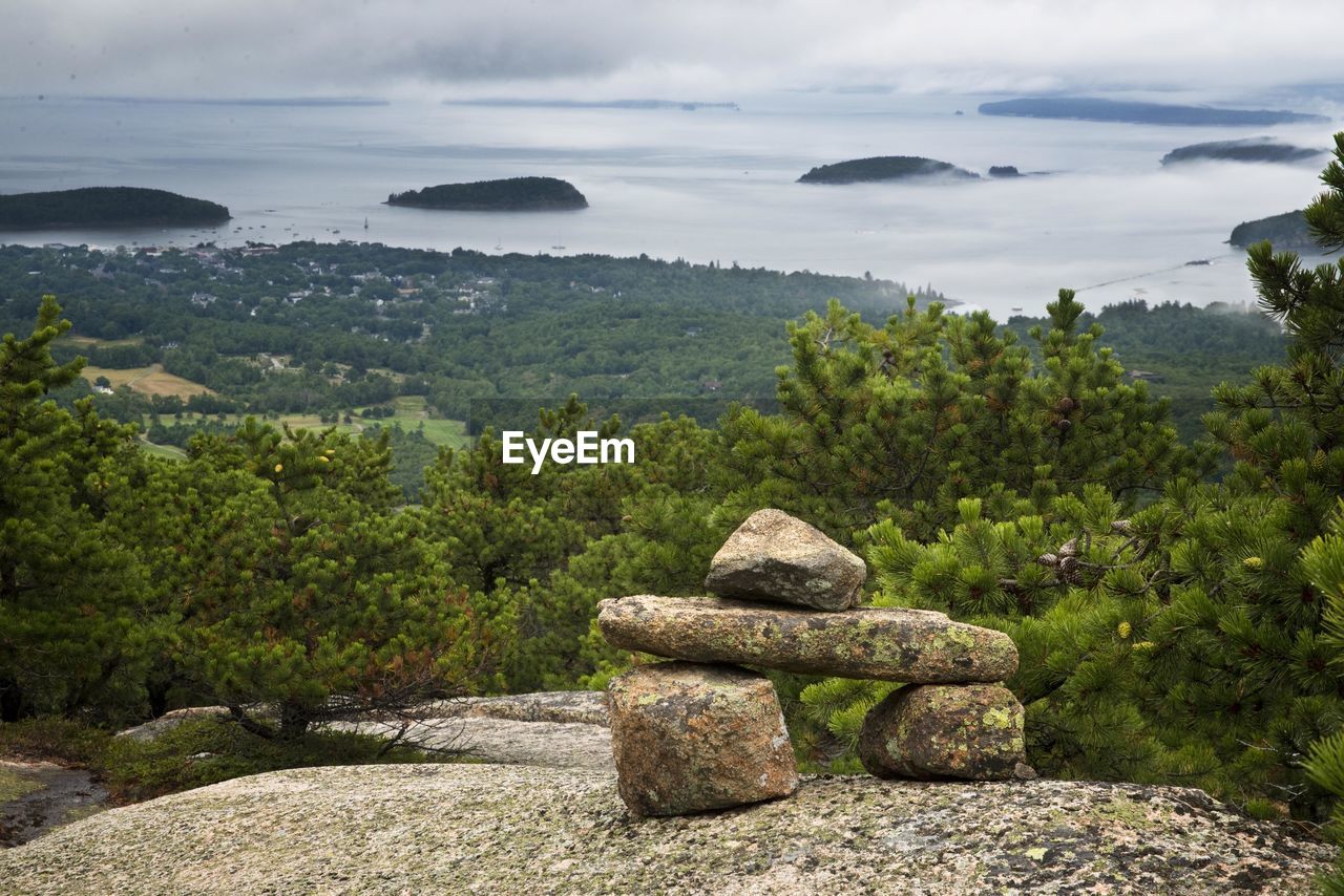 Scenic view of acadia national park