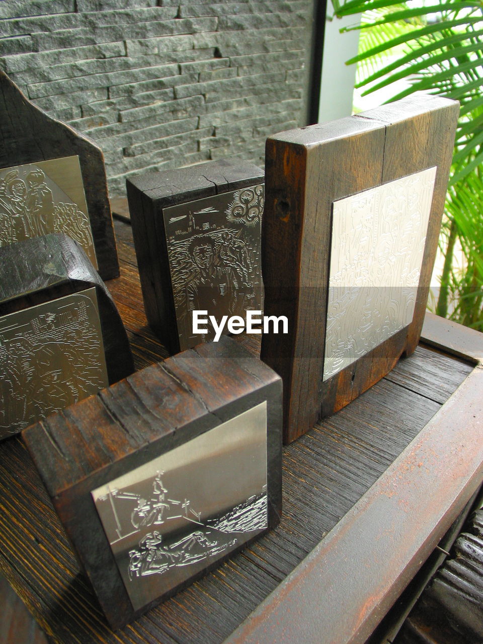 CLOSE-UP OF CHAIR ON TABLE