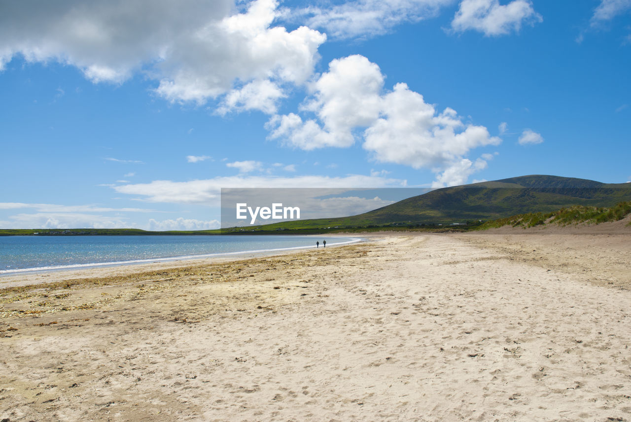 SCENIC VIEW OF BEACH BY SEA AGAINST SKY