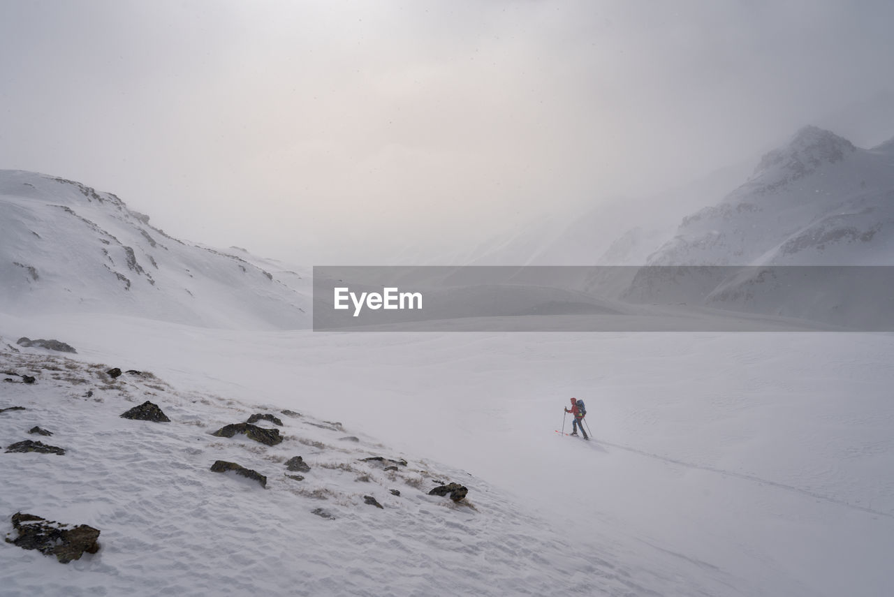 Lonely skitouring in south tyrol