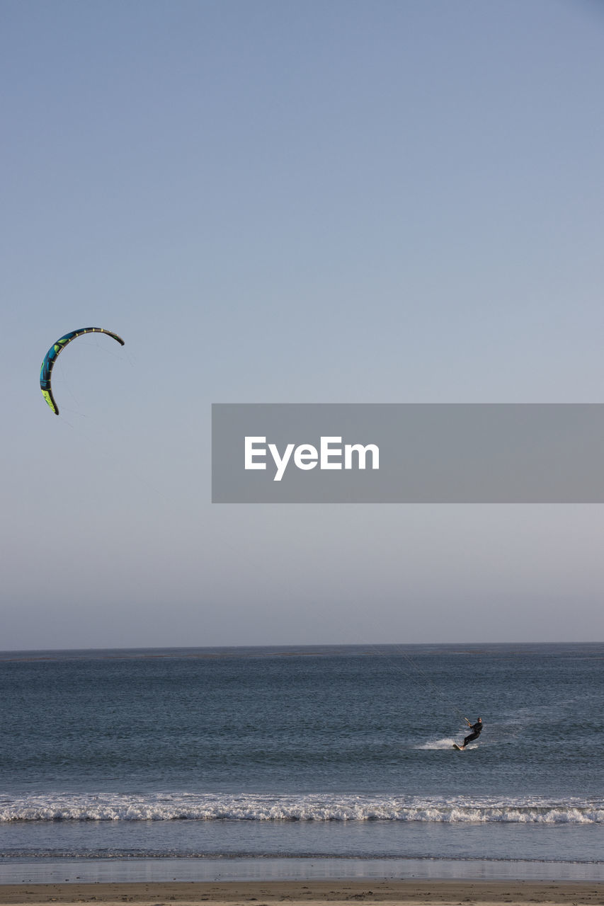 VIEW OF SEA AGAINST CLEAR SKY