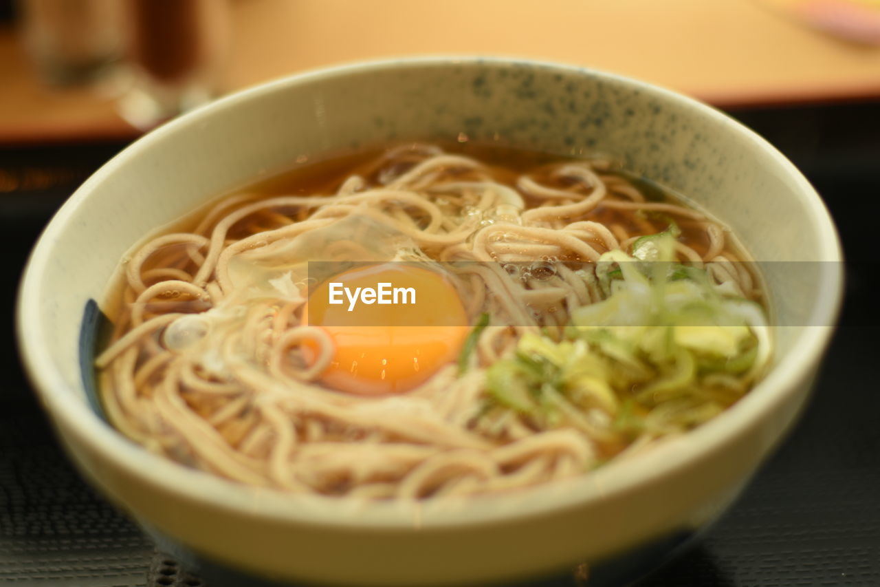 Close-up of soup in bowl