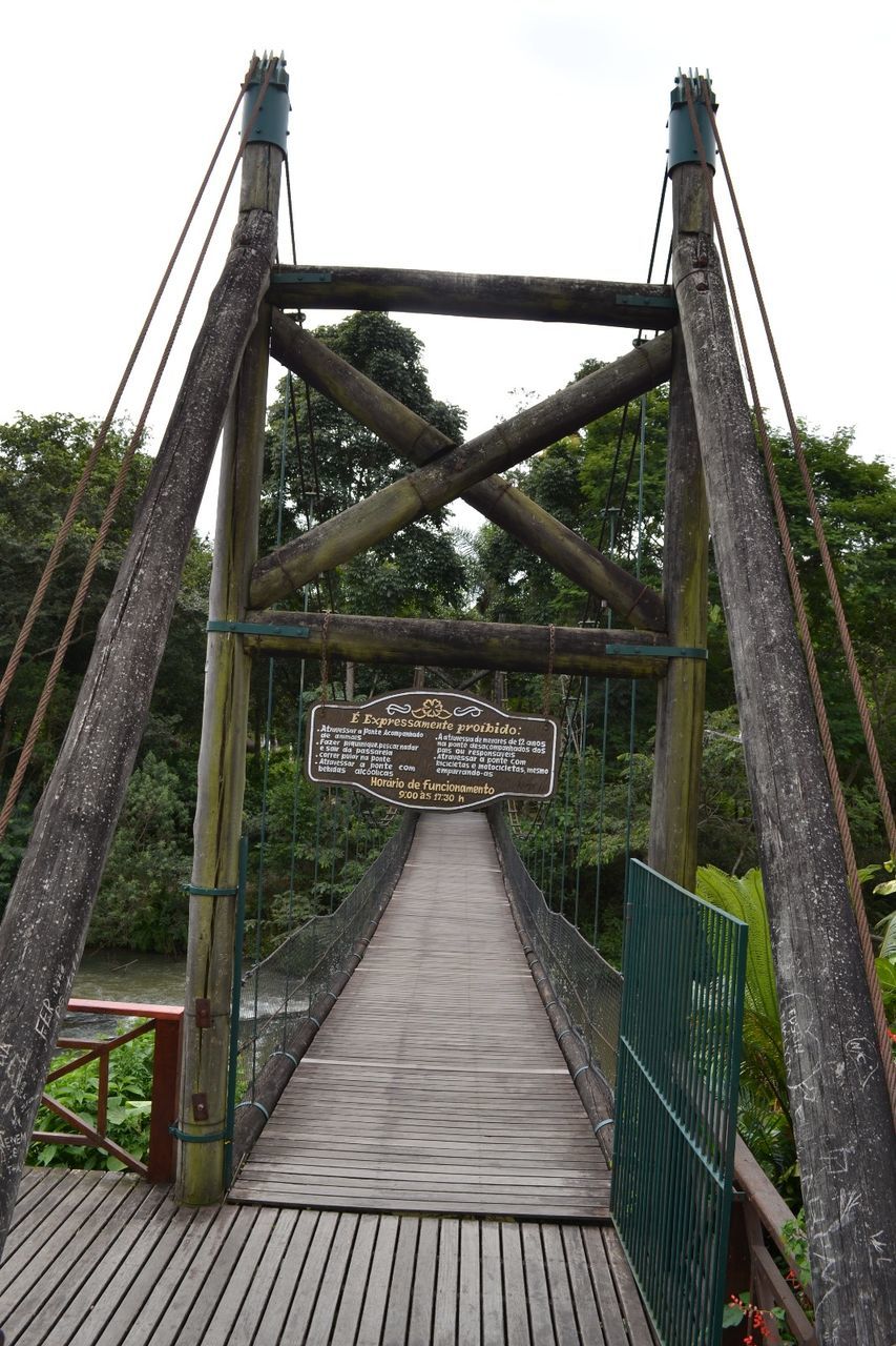 METALLIC BRIDGE AGAINST SKY