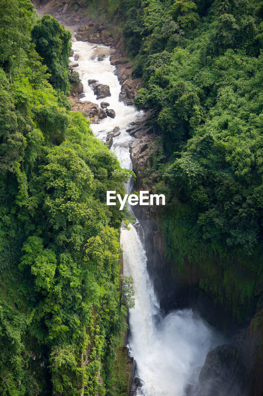scenic view of waterfall