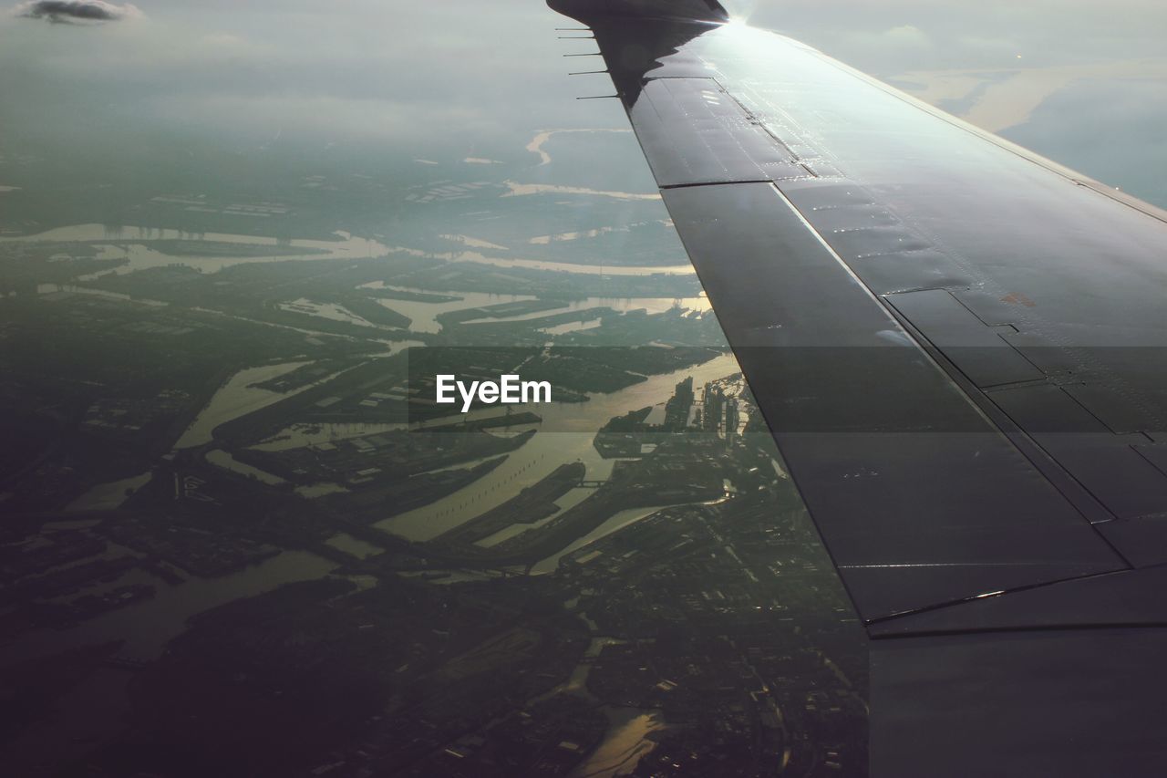 AERIAL VIEW OF LANDSCAPE WITH CLOUDSCAPE