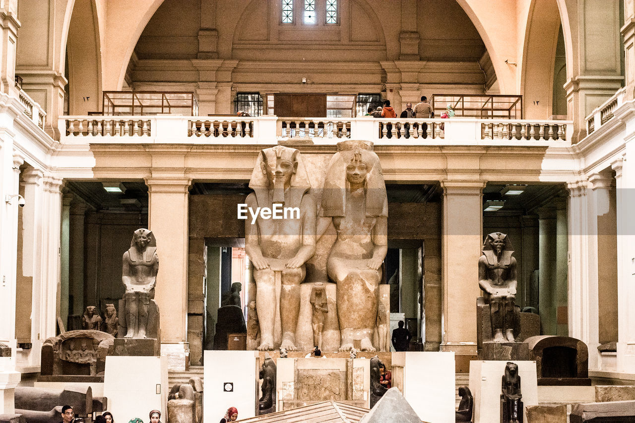 Interior of egyptian museum