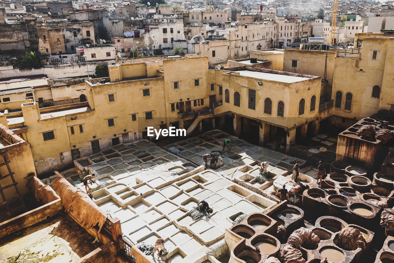 HIGH ANGLE VIEW OF TOWNSCAPE