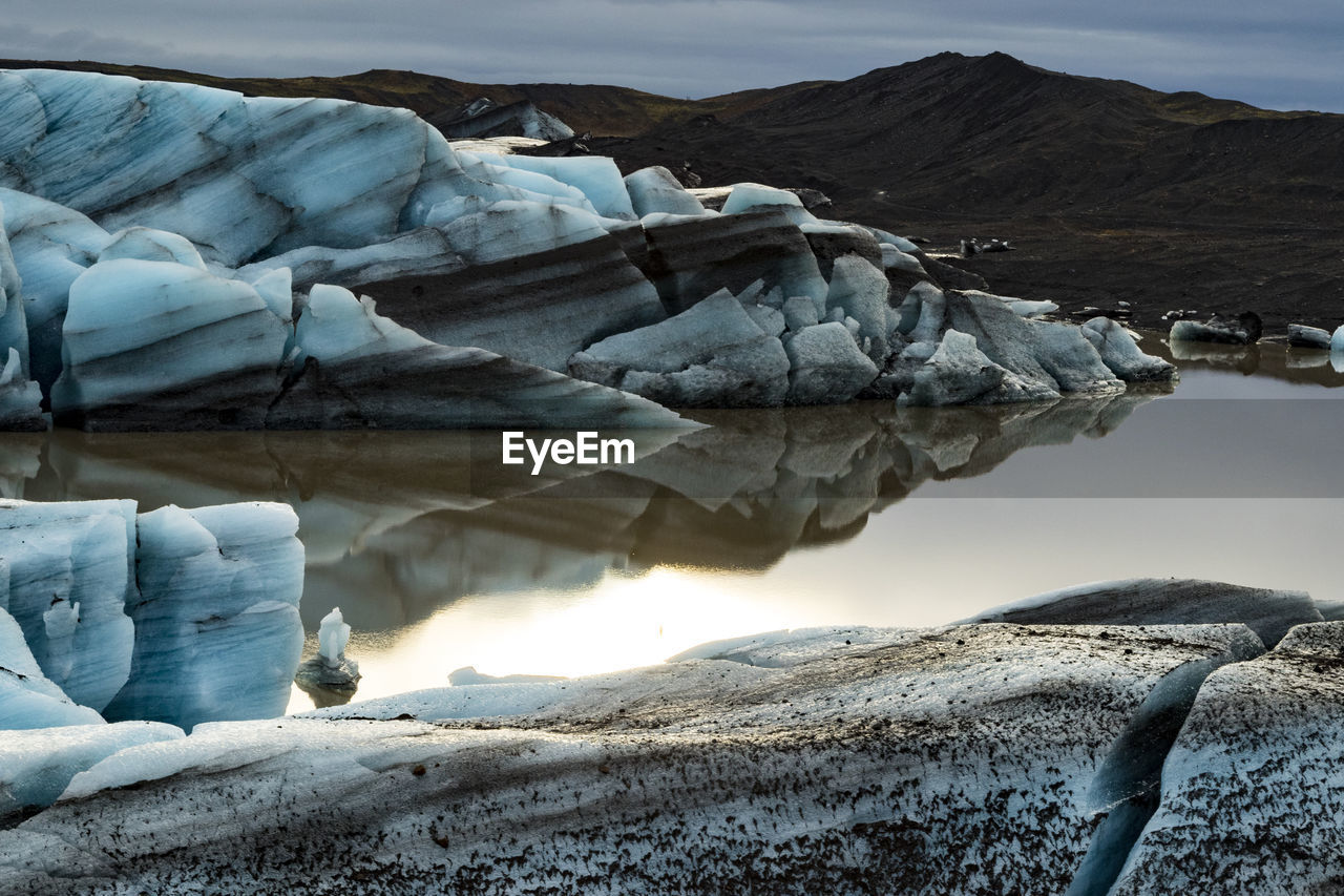 SCENIC VIEW OF ICE MOUNTAIN