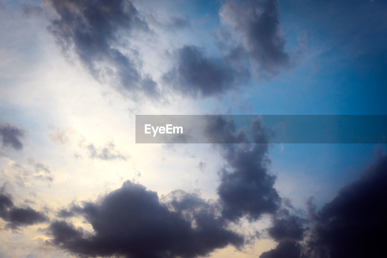 LOW ANGLE VIEW OF CLOUDY SKY