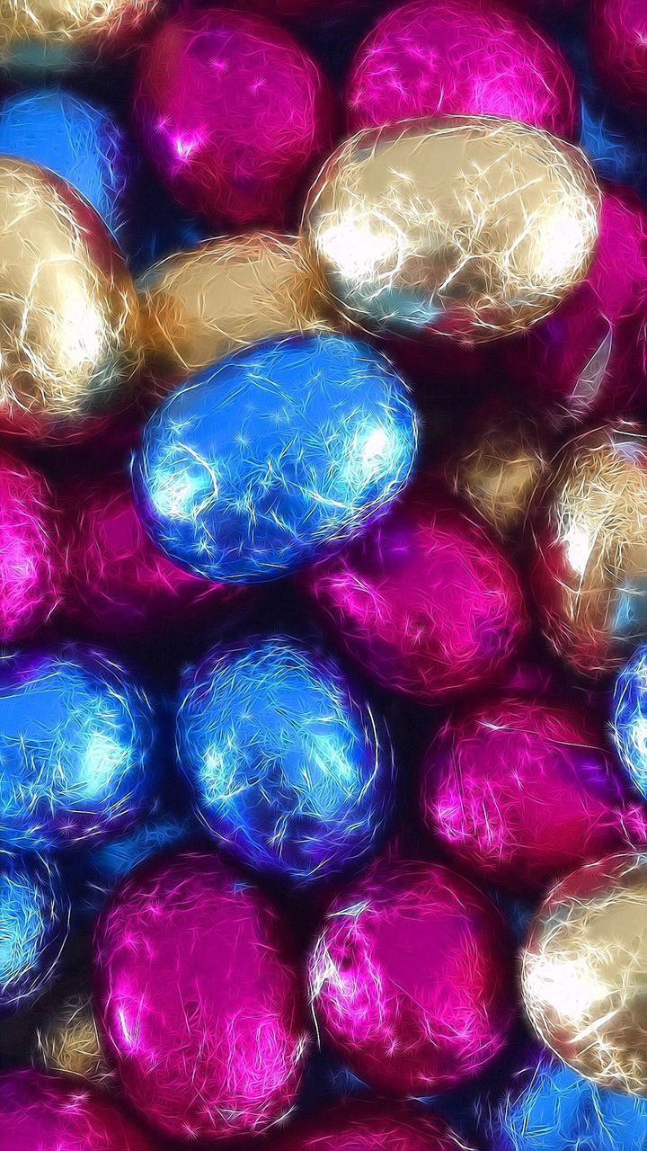 Full frame shot of easter eggs