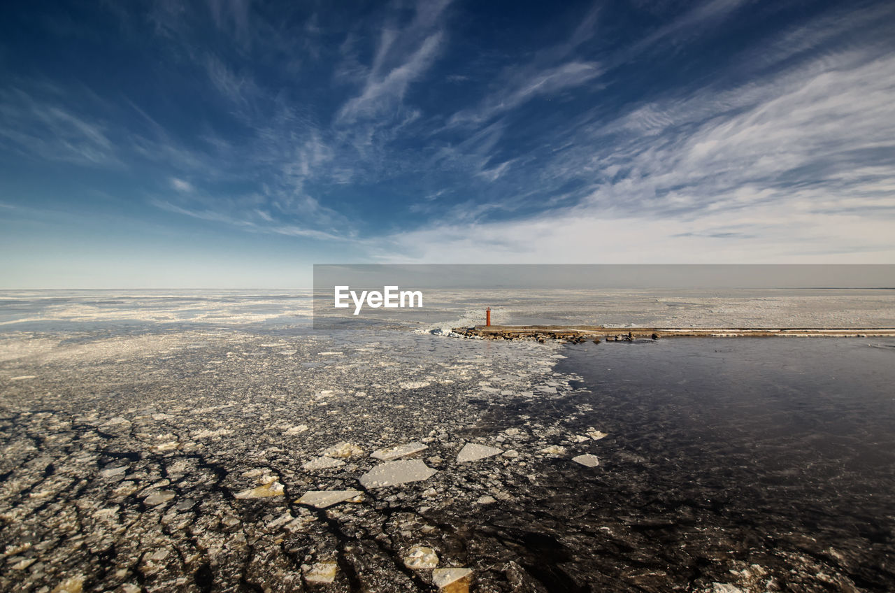 Scenic view of sea against sky