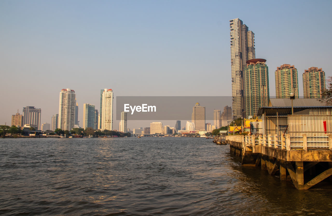 The chao phraya river of bangkok thailand southeast asia