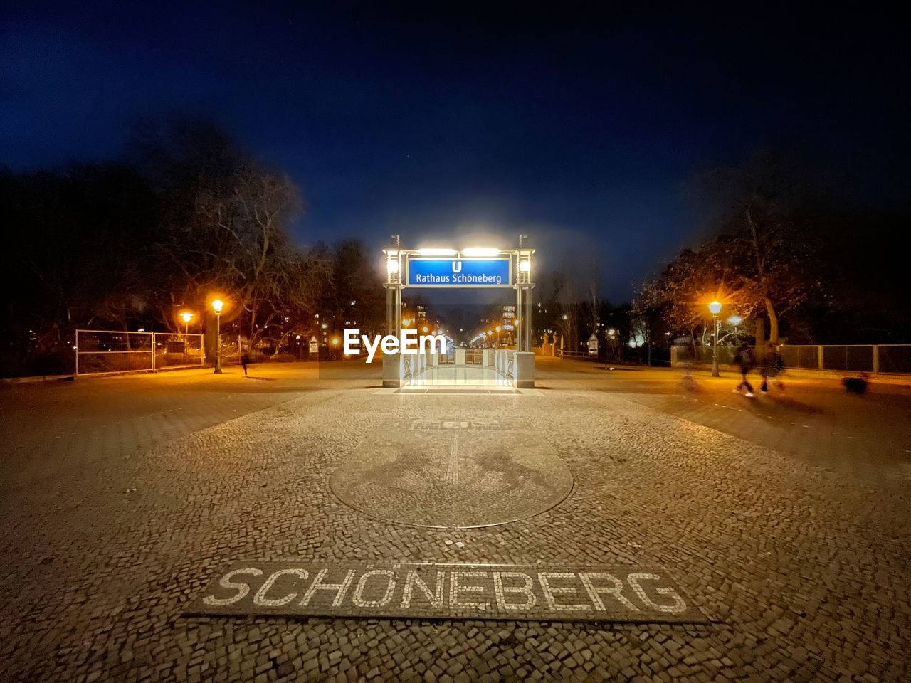 ROAD SIGN AT NIGHT