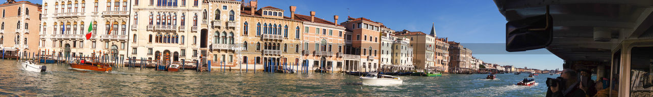 Panoramic view of buildings in venice