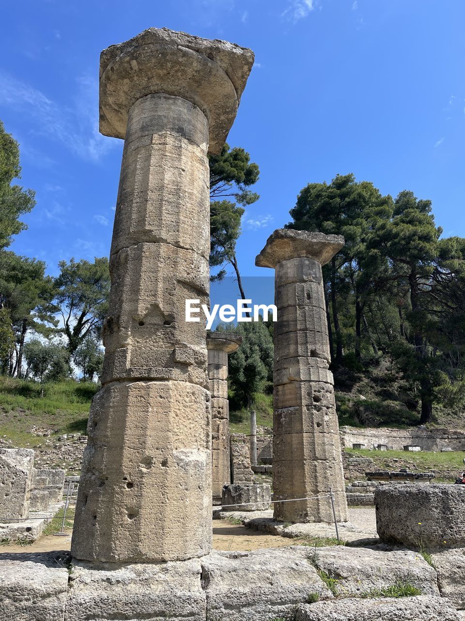 history, ruins, the past, architecture, old ruin, ancient, landmark, archaeological site, sky, ancient history, travel destinations, nature, column, ancient civilization, built structure, architectural column, plant, travel, tree, ruined, old, no people, temple - building, archaeology, rock, monument, historic site, stone material, outdoors, blue, religion, tourism, cloud, monolith, damaged, day, memorial, city