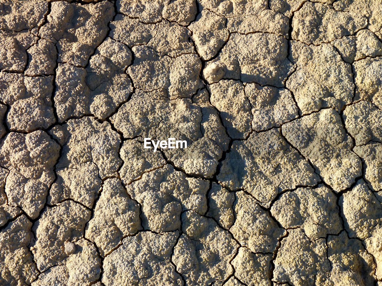 Full frame shot of cracked land