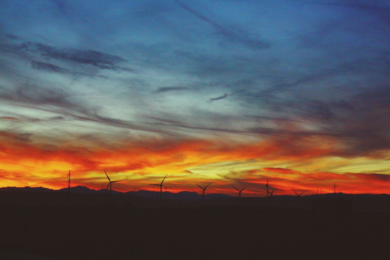 SCENIC VIEW OF LANDSCAPE AT SUNSET