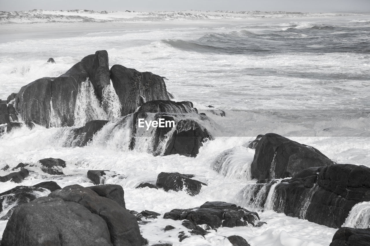 ROCKS ON BEACH