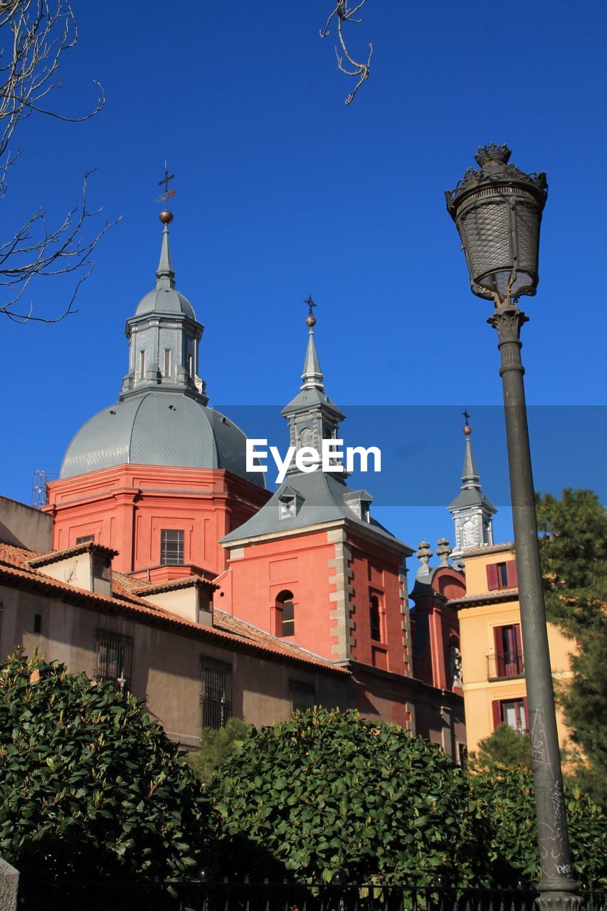 High section of church against clear sky