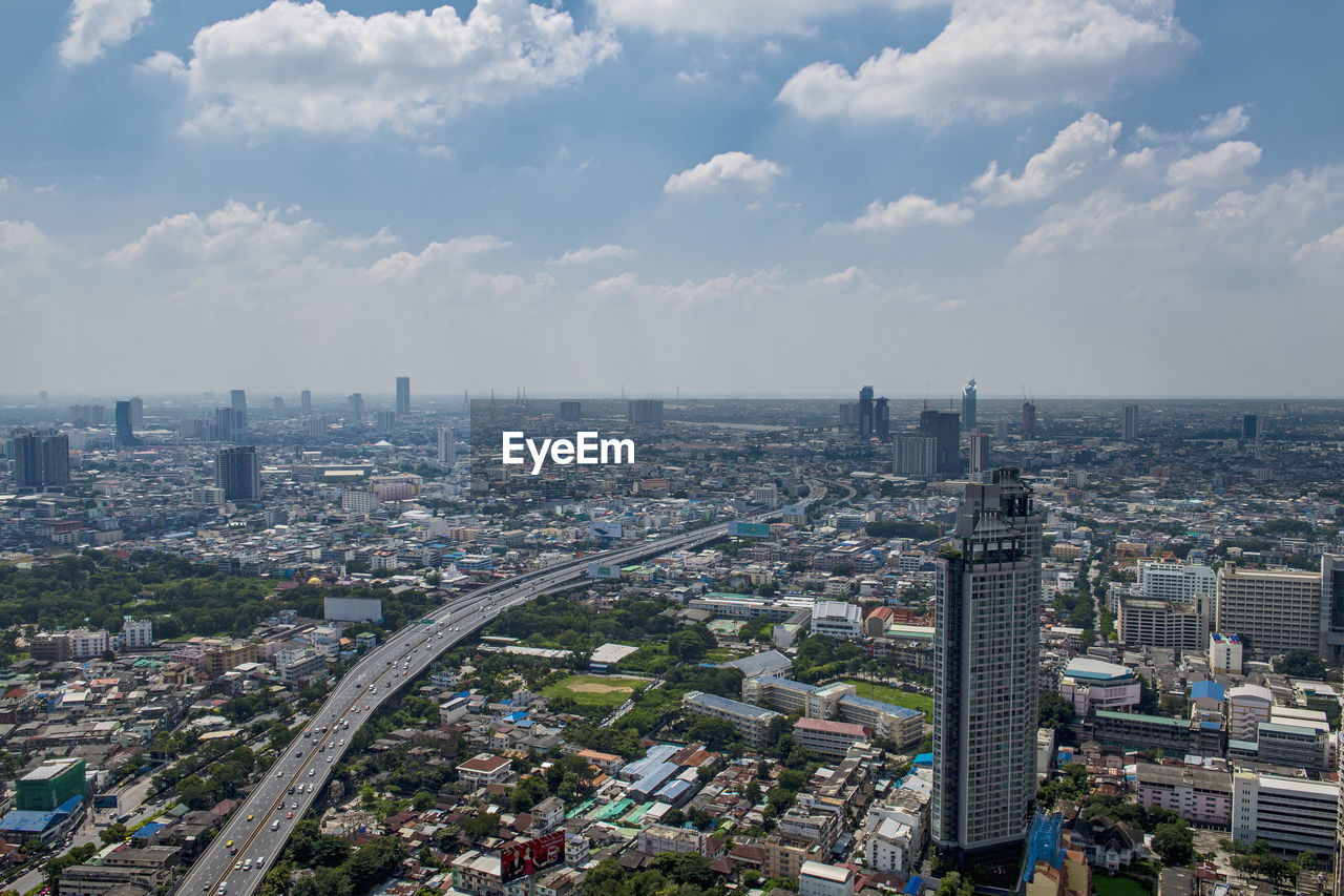 Overview of bangkok during the day