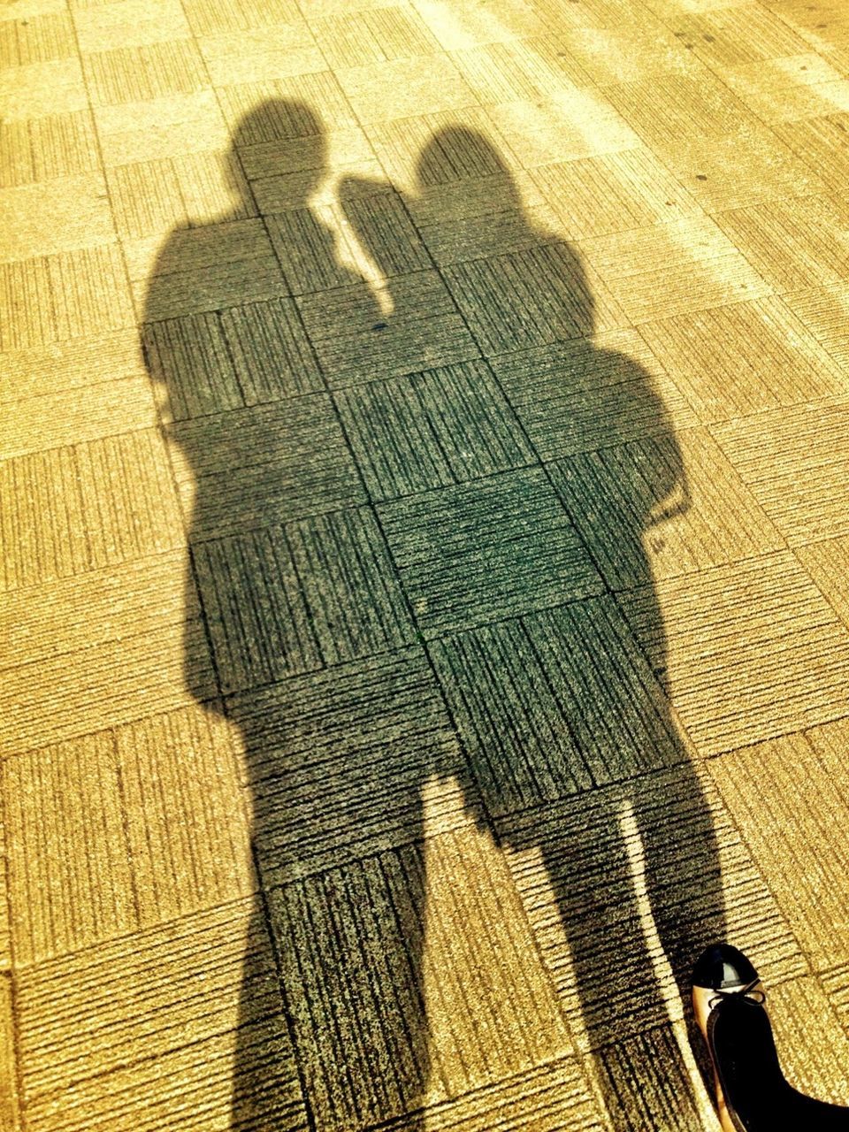 SHADOW OF WOMAN ON WALL