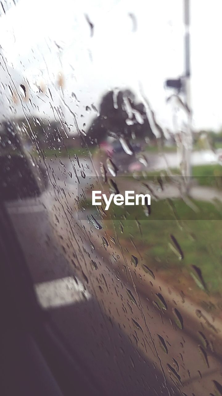 WATER DROPS ON GLASS