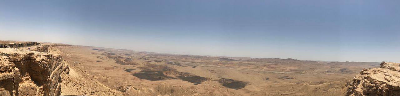 SCENIC VIEW OF DESERT AGAINST CLEAR SKY