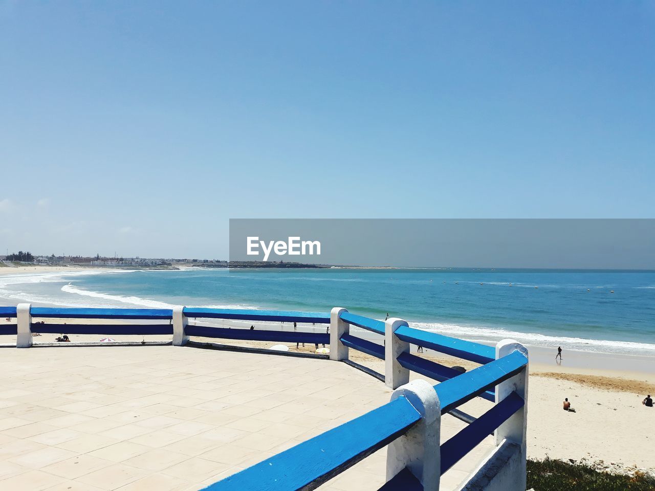 SCENIC VIEW OF BEACH AGAINST CLEAR SKY