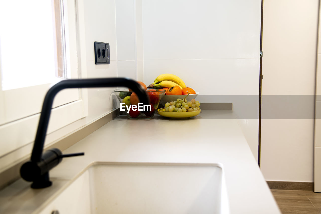 Corner of modern kitchen concept
