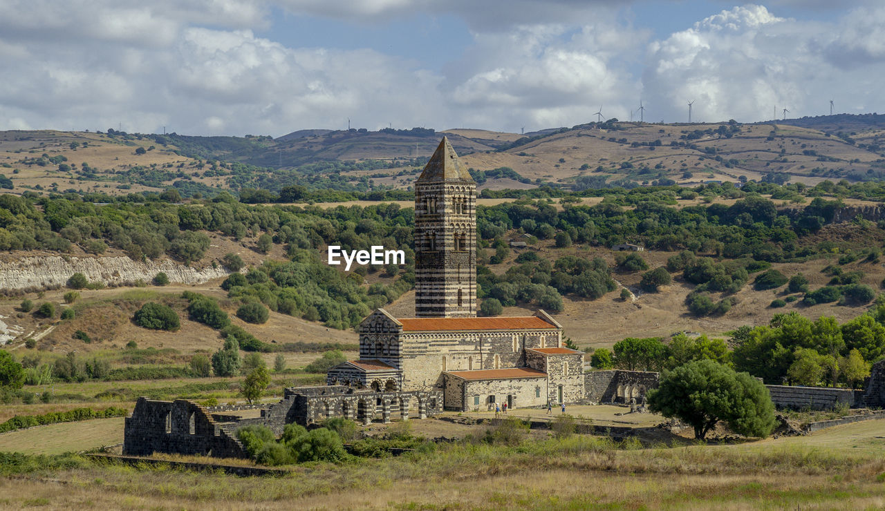 View at the basilica holy trinity of saccargia