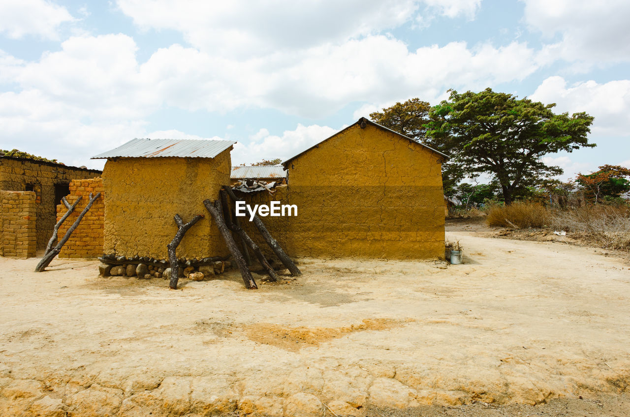 Traditional clay house in tanzania