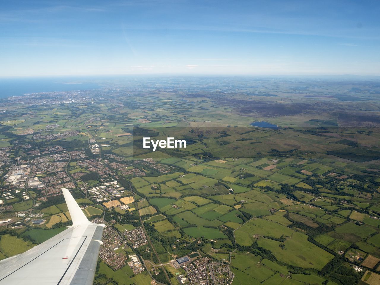 Aerial view of landscape against sky