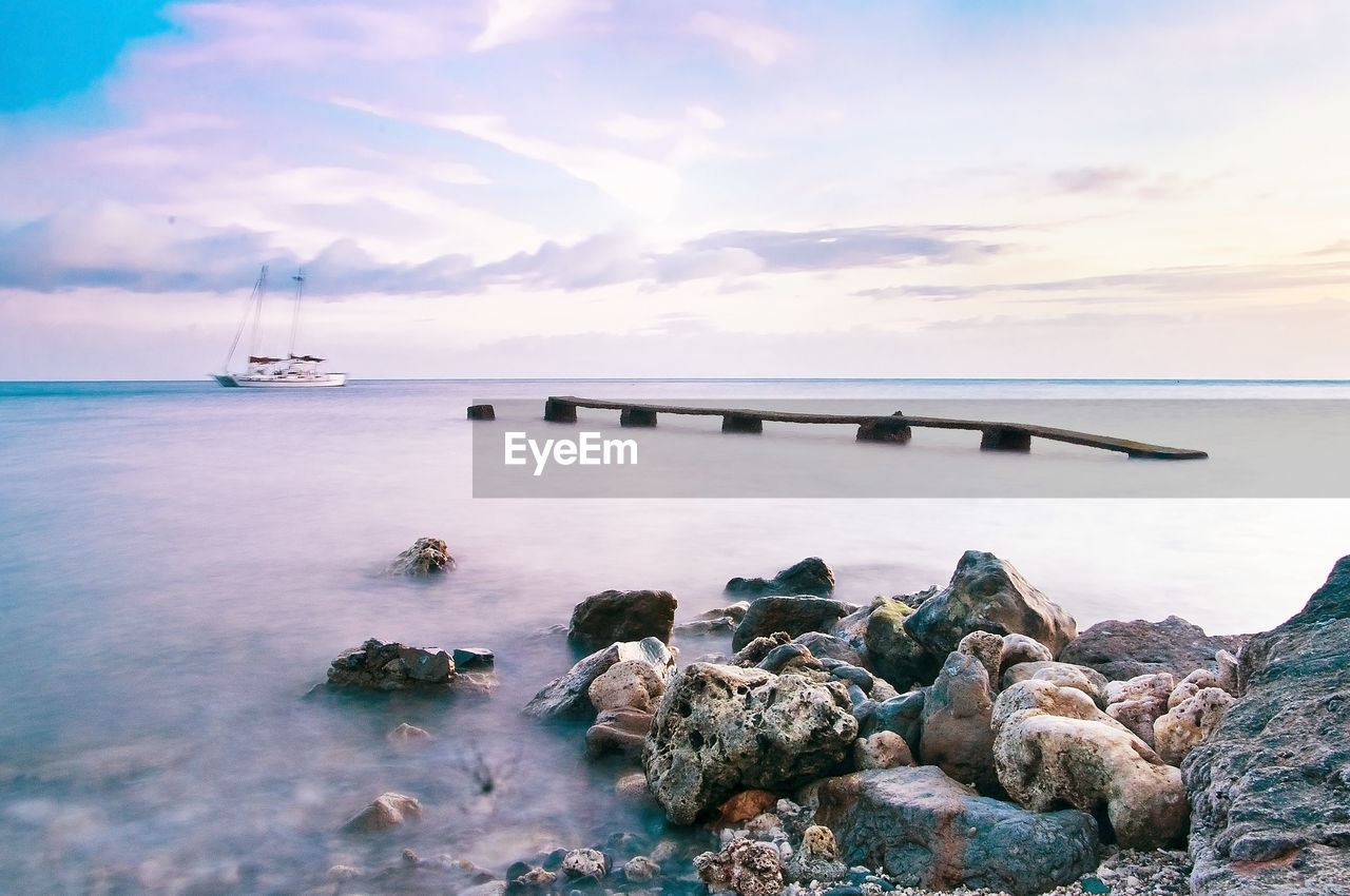 Scenic view of sea against sky