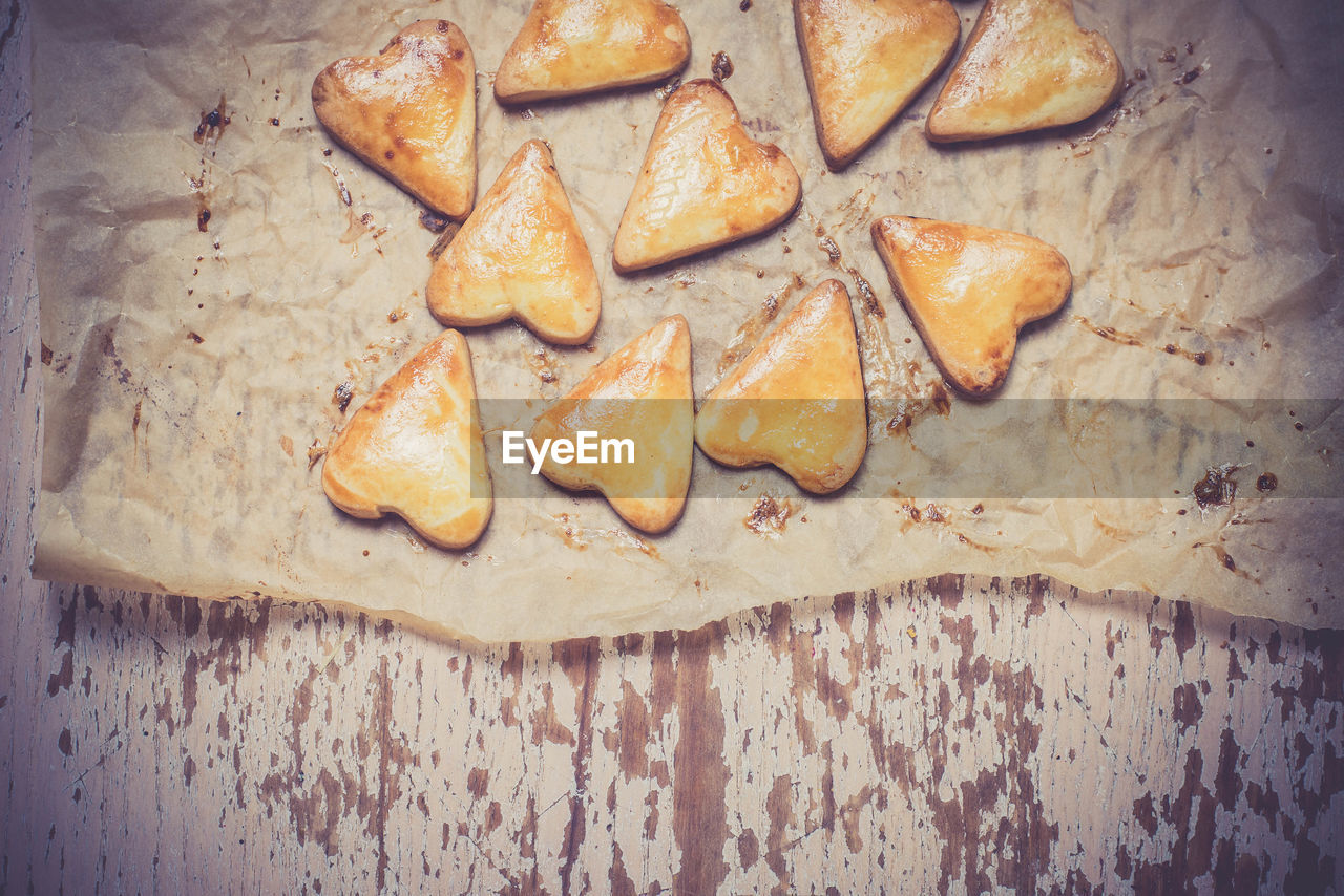 CLOSE-UP OF BREAD ON PLATE