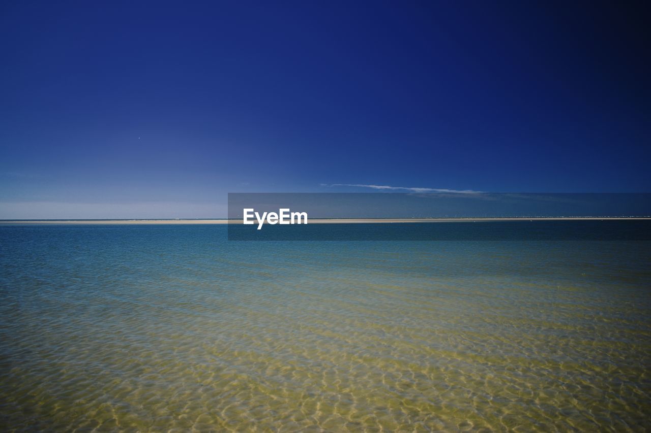 SCENIC VIEW OF SEA AGAINST BLUE SKY