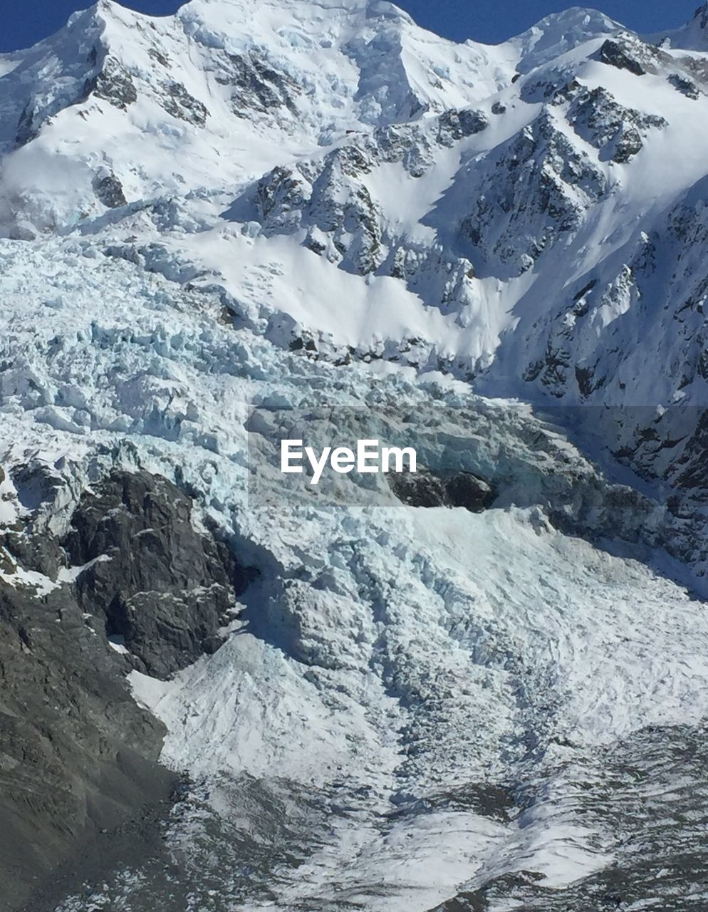 Scenic view of snowcapped mountains