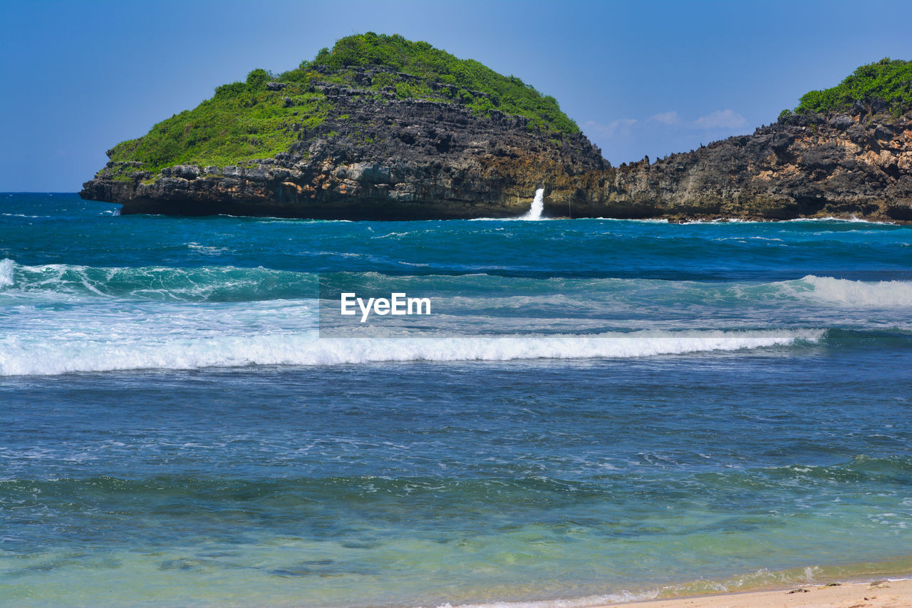 Scenic view of sea against sky