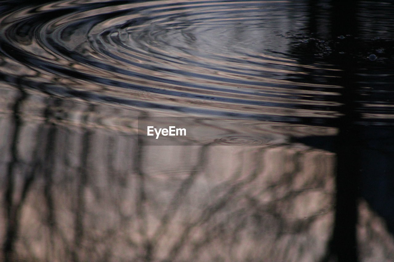 Close-up of rippled water