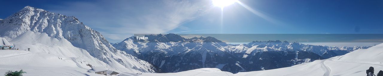 Mountain Snow Winter Cold Temperature Snowcapped Mountain Polar Climate Sky Landscape Mountain Range