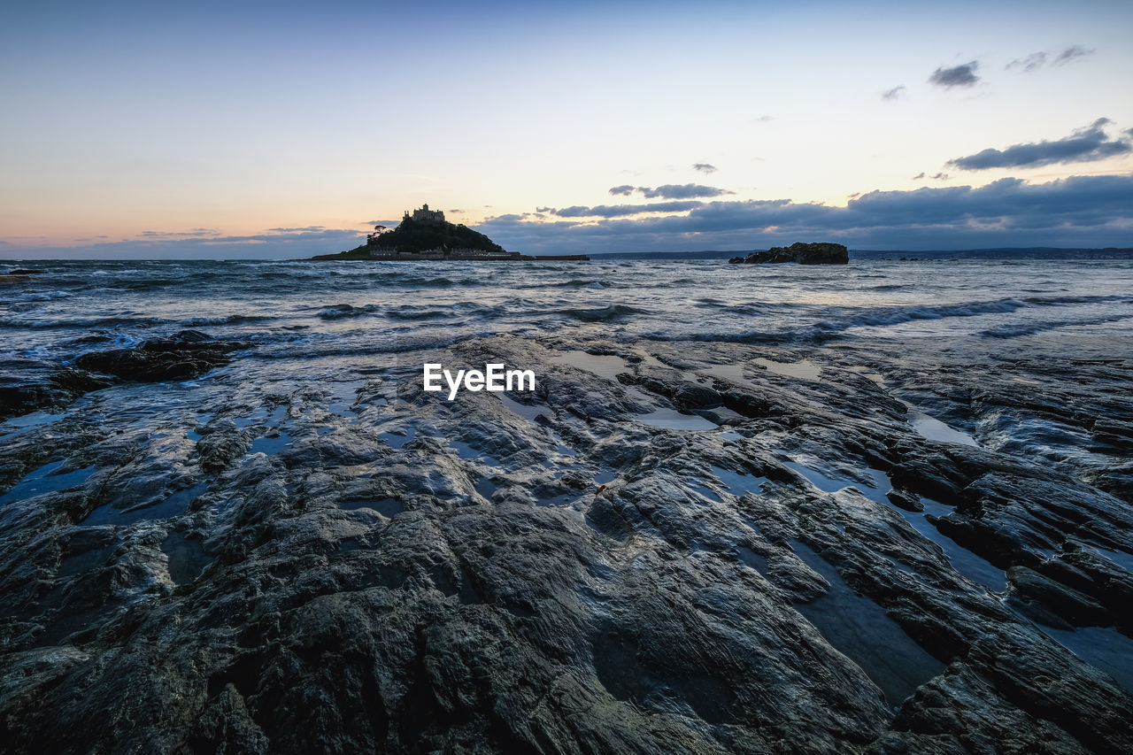 Scenic view of sea against sky