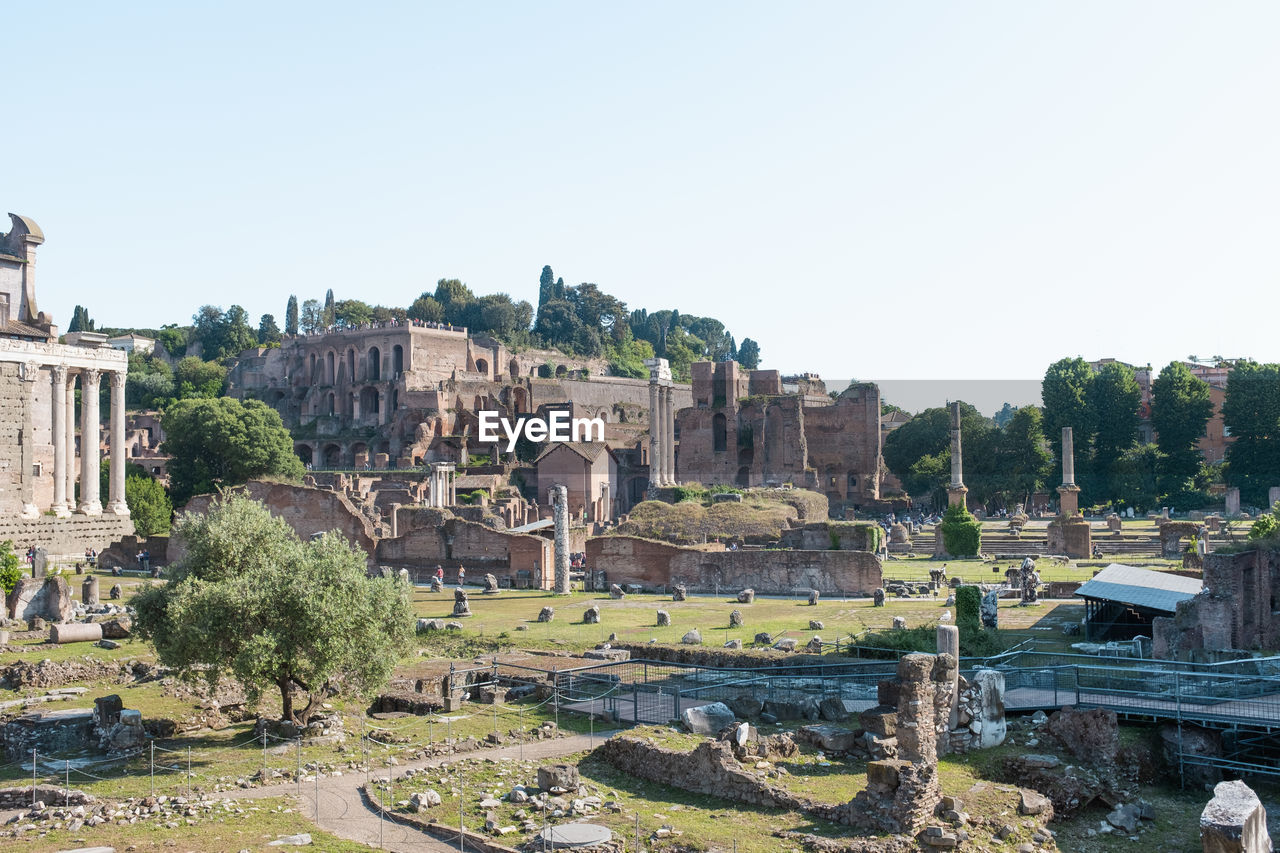 PANORAMIC VIEW OF OLD TOWN AGAINST SKY