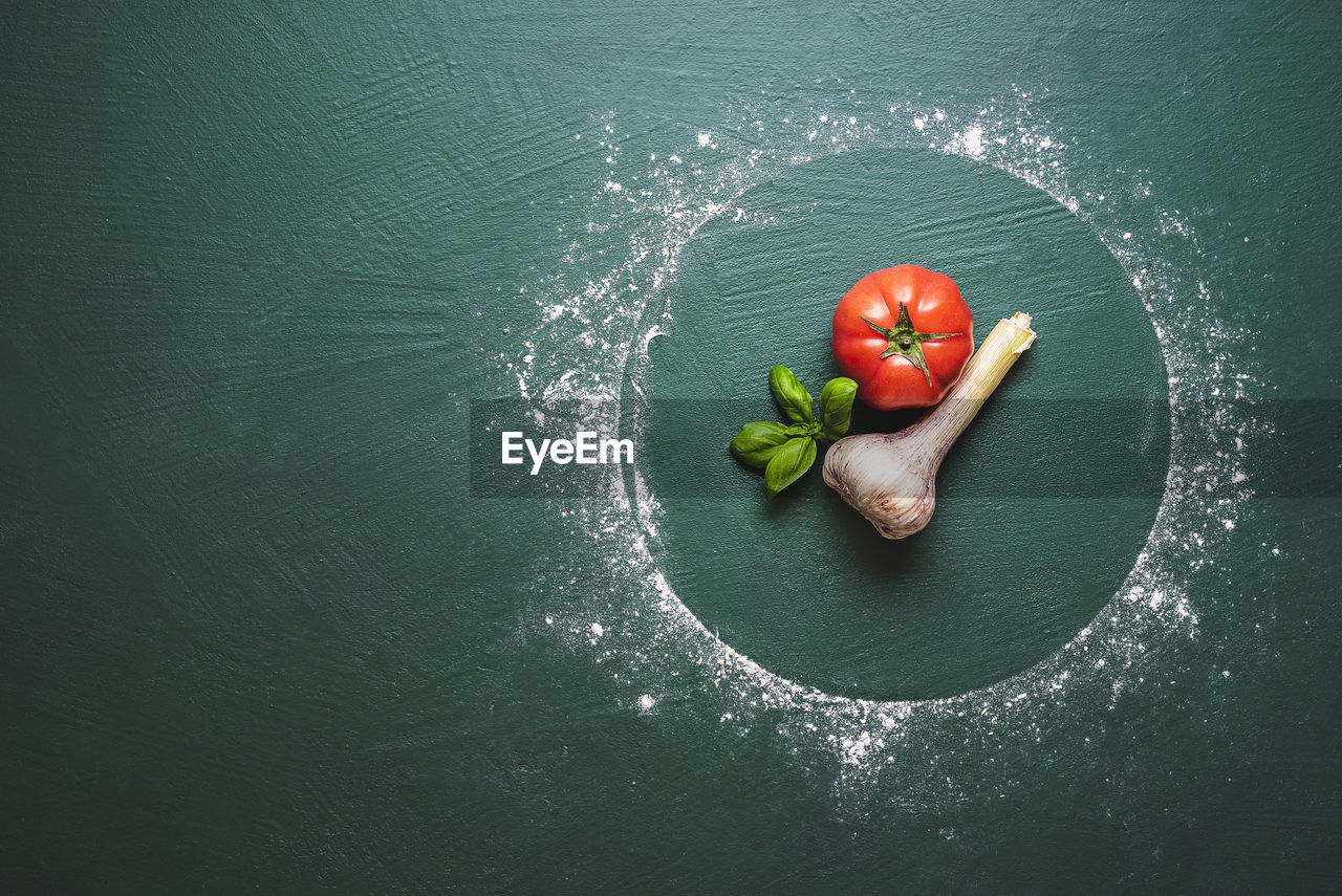 HIGH ANGLE VIEW OF CHERRIES AND FRUIT ON WATER