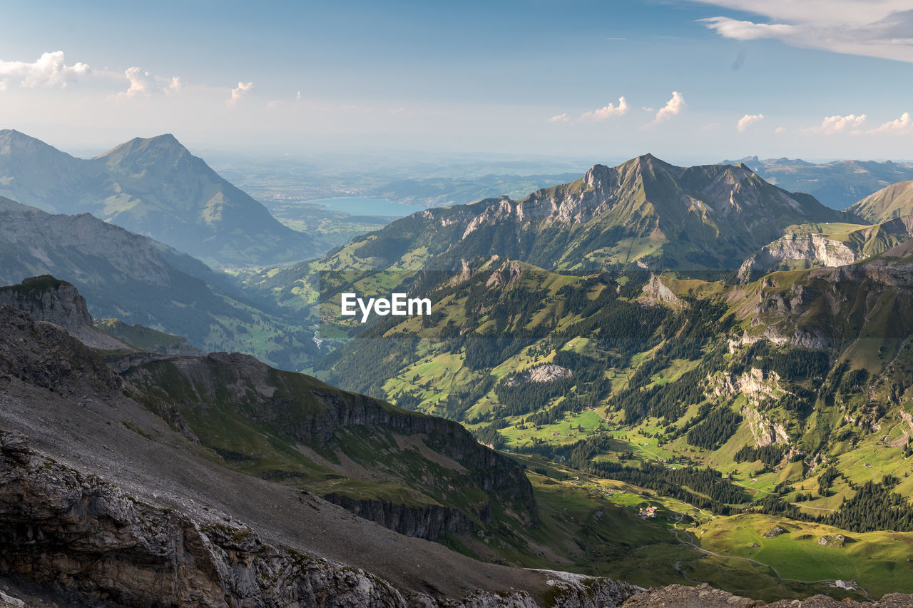 SCENIC VIEW OF VALLEY AGAINST SKY