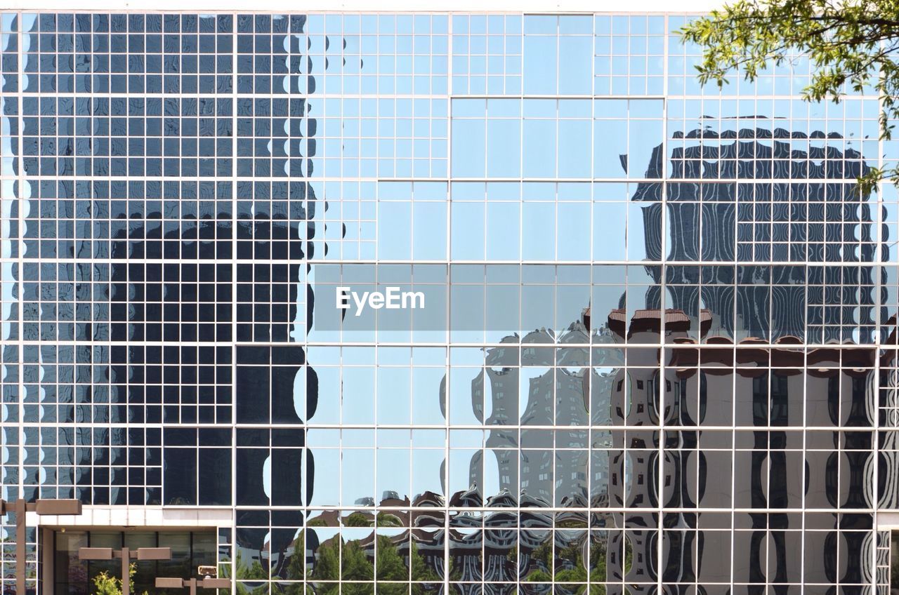 Low angle view of glass building