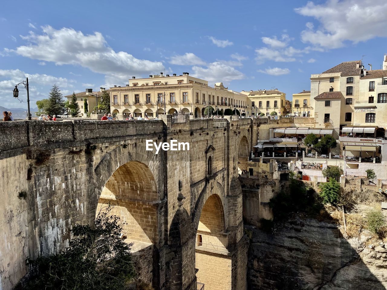 Stone bridge in ronda, italy