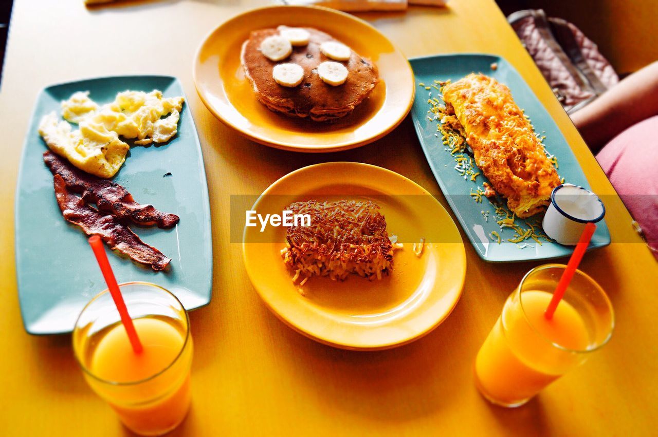 Close-up of food on table