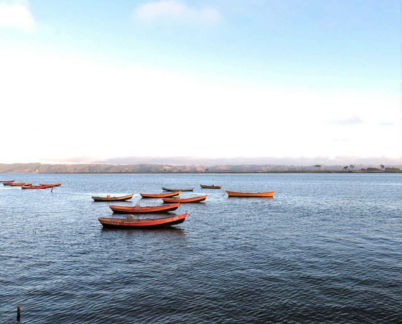 Boats in sea