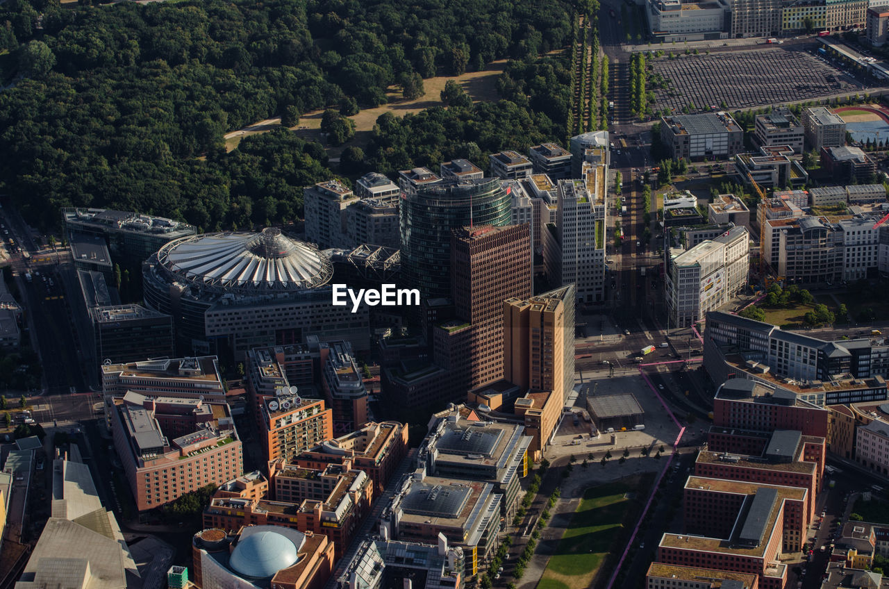 High angle view of berlin